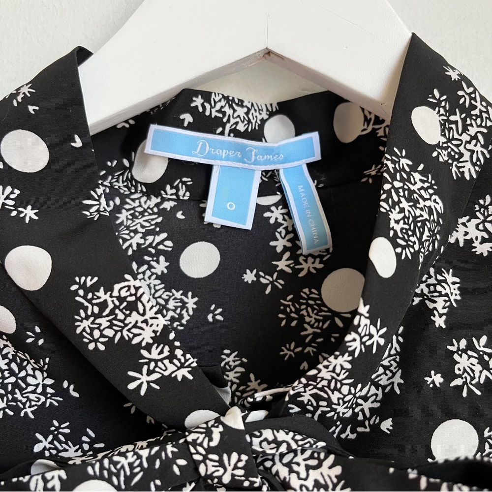 Draper James Winter Dot Cold Shoulder Top - Picture 4 of 13